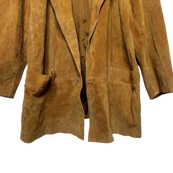 Vintage 90s Hunters Run 100% suede leather jacket size XXL - Picture 7 of 14
